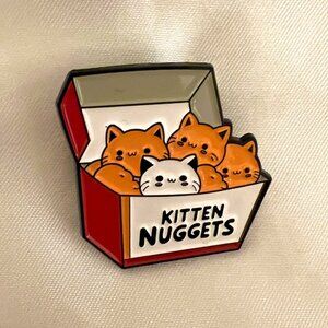 🧷KITTEN NUGGETS - Adorable Enamel Pin - Black Backing